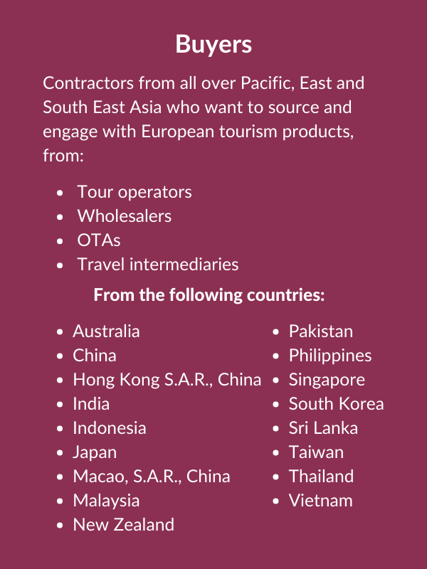 ETOA ETM Asia-Pacific buyers